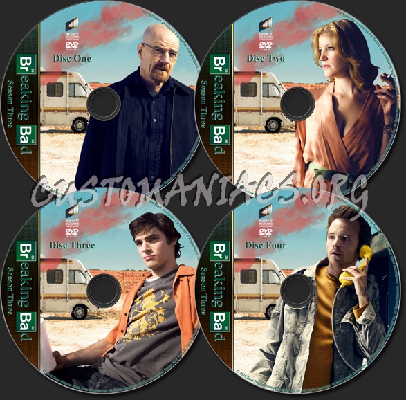 Breaking Bad - Season 3 - TV Collection dvd label