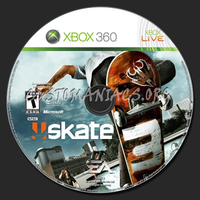 Skate 3 dvd label