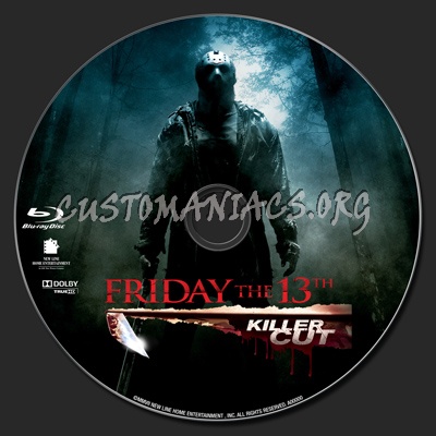 Friday The 13th Killer Cut blu-ray label