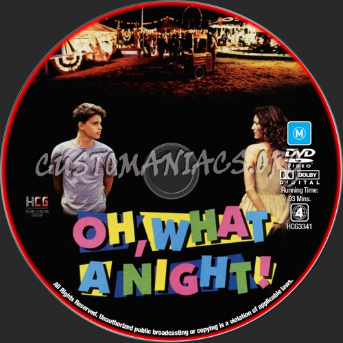 Oh What A Night dvd label