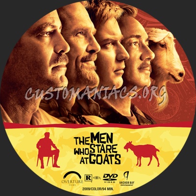 The Men Who Stare At Goats dvd label