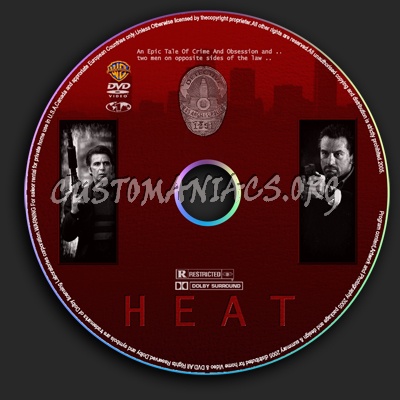 Heat dvd label