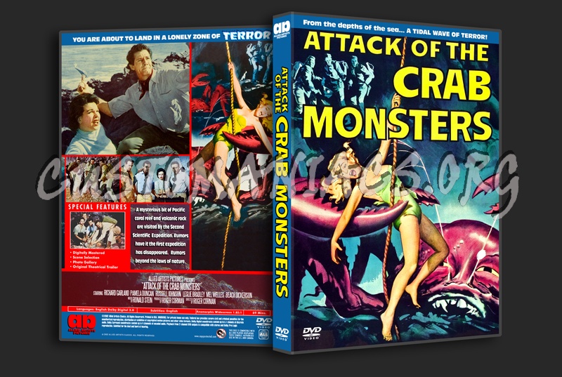 Attack Of The Crab Monsters dvd cover