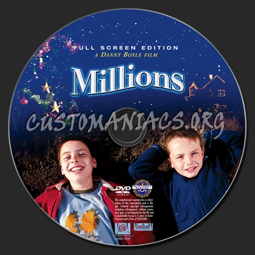 Millions dvd label