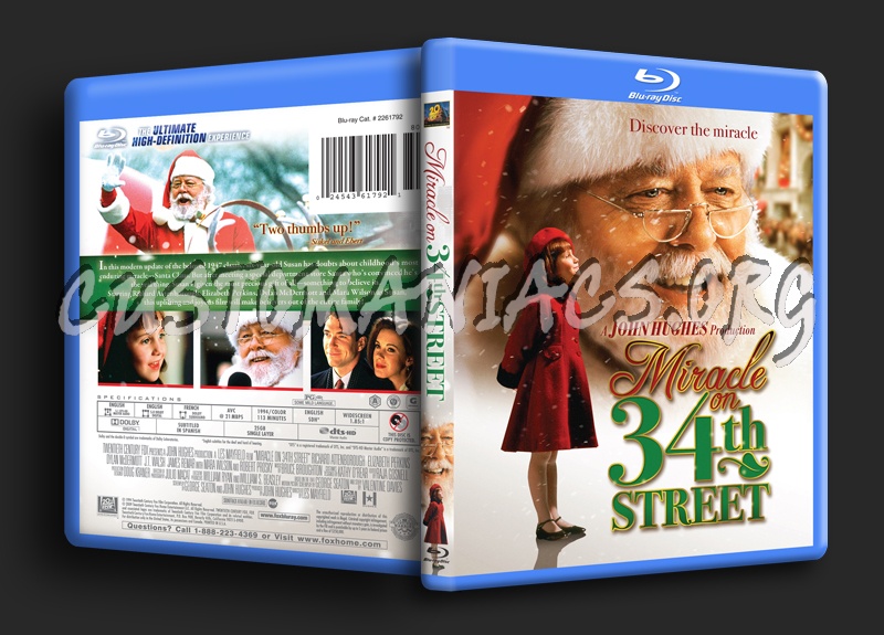 Miracle on 34th Street blu-ray cover