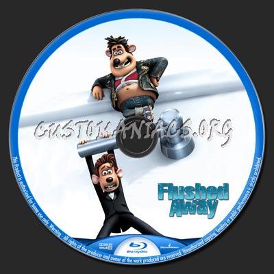 Flushed Away blu-ray label