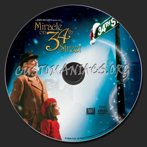Miracle on 34th Street dvd label