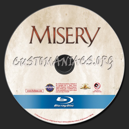 Misery blu-ray label
