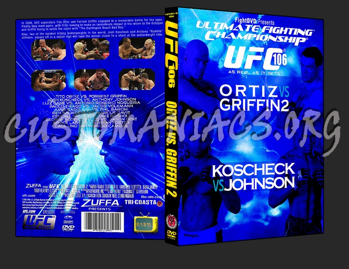 UFC 106 Ortiz vs Griffin 2 dvd cover