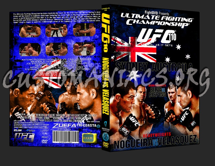 UFC 110 Nogueira vs. Velasquez dvd cover