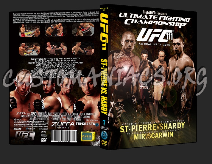 UFC 111 St-Pierre vs. Hardy dvd cover