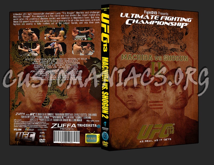 UFC 113 Machida vs. Shogun 2 dvd cover