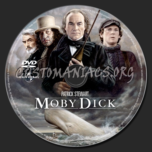 Moby Dick dvd label