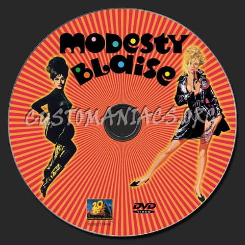 Modesty Blaise dvd label