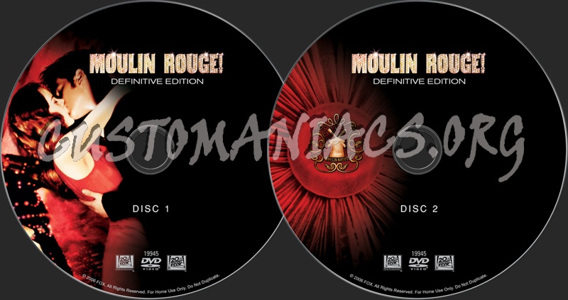 Moulin Rouge dvd label