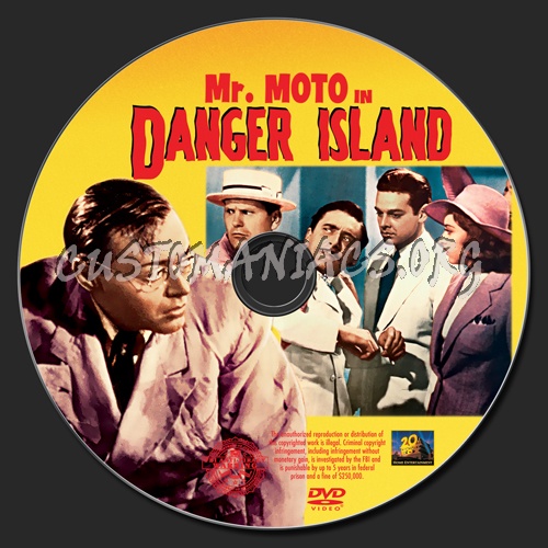 Mr Moto in Danger Island dvd label