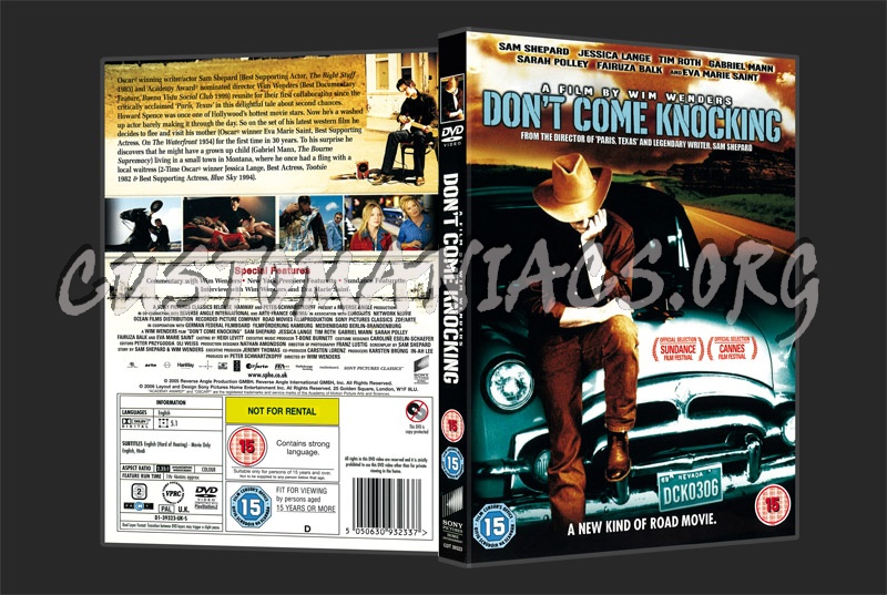 Don't come Knocking dvd cover