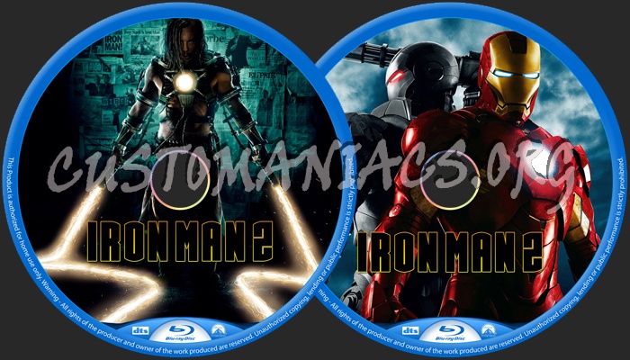 Iron Man 2 blu-ray label