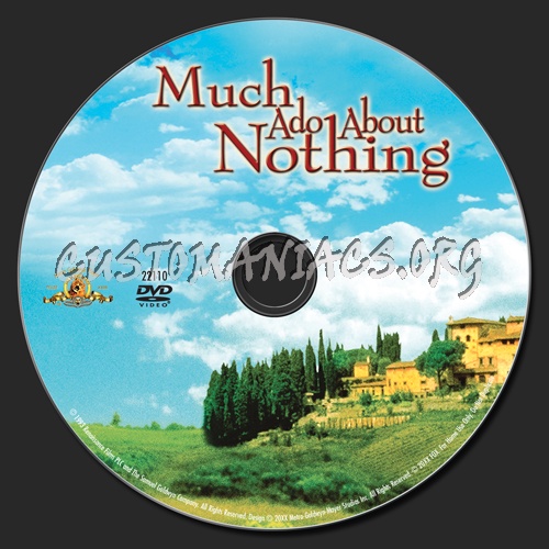 Much Ado About Nothing dvd label