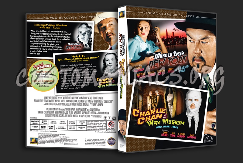 Murder Over New York / Charlie Chan at the Wax Museum dvd cover