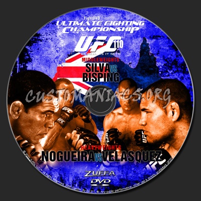 UFC 110 Nogueira vs Velasquez dvd label