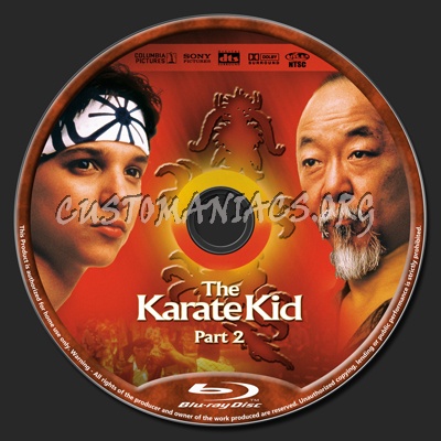 The Karate Kid - Part 2 blu-ray label