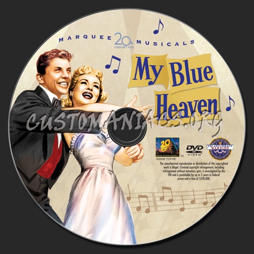My Blue Heaven dvd label