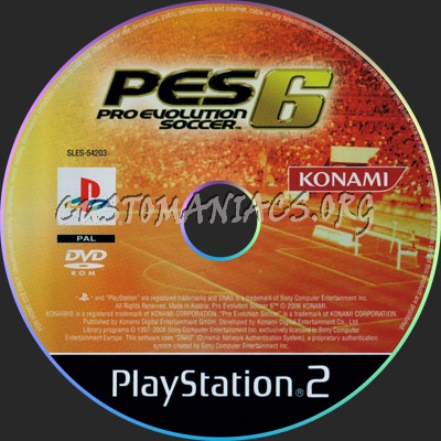 Pro Evolution Soccer 6 dvd label