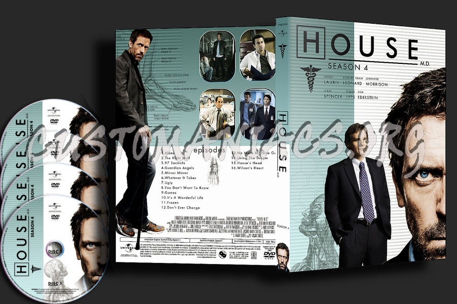House Season 4 : Single Amaray dvd cover