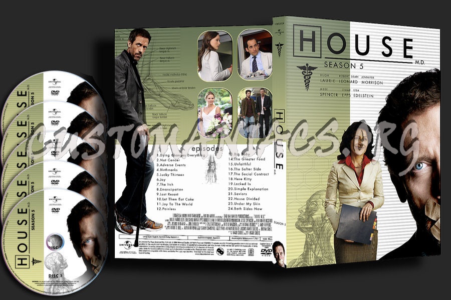 House Season 5 : Single Amaray dvd cover