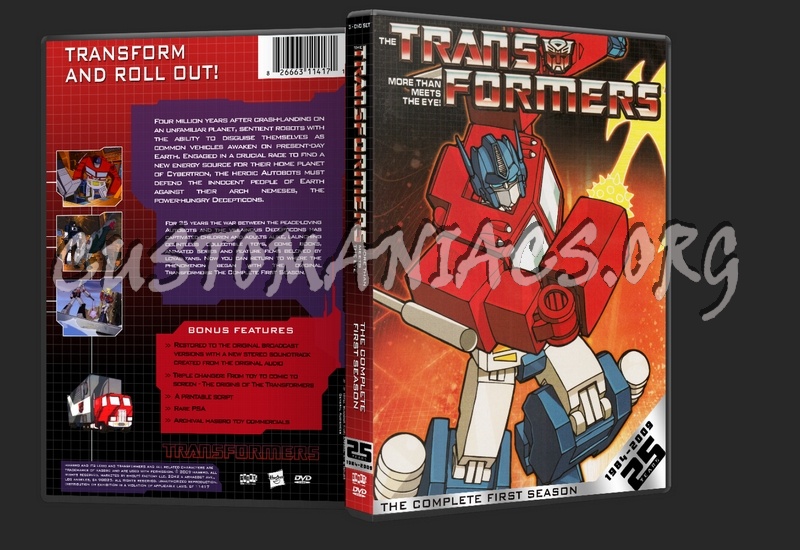 The Transformers Complete First Season dvd cover