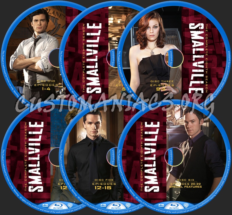 Smallville Season 8 blu-ray label