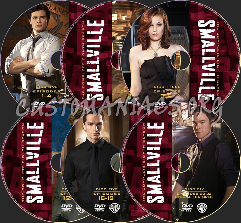 Smallville Season 8 dvd label
