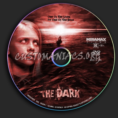 The Dark dvd label