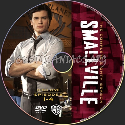 Smallville Season 8 dvd label