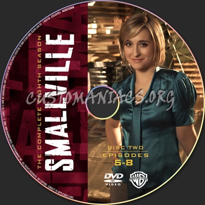 Smallville Season 8 dvd label