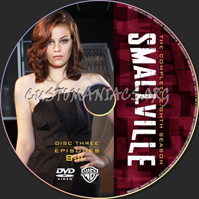 Smallville Season 8 dvd label