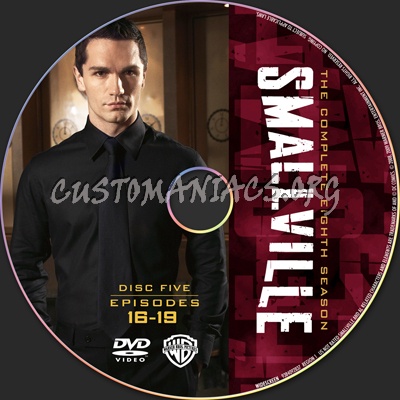 Smallville Season 8 dvd label