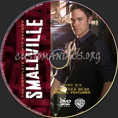 Smallville Season 8 dvd label