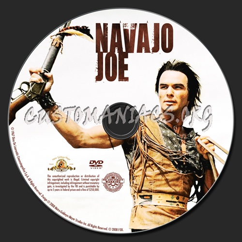 Navajo Joe dvd label