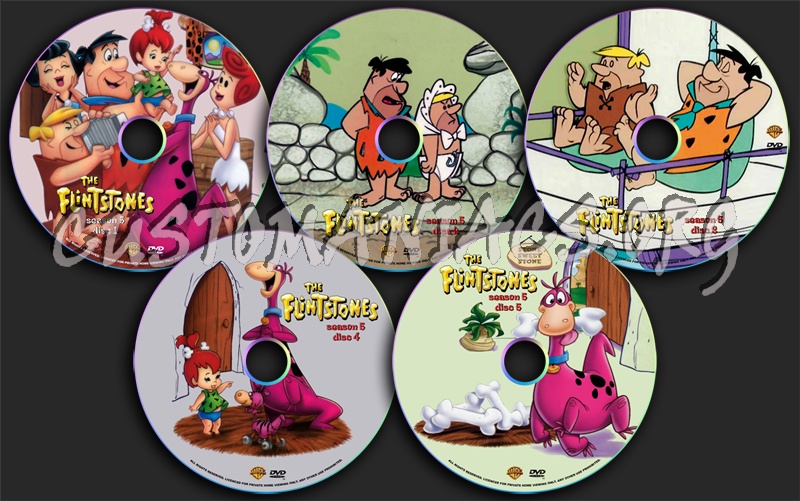 The Flintstones Season 5 dvd label