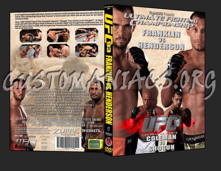 UFC 93 Franklin vs. Henderson dvd cover