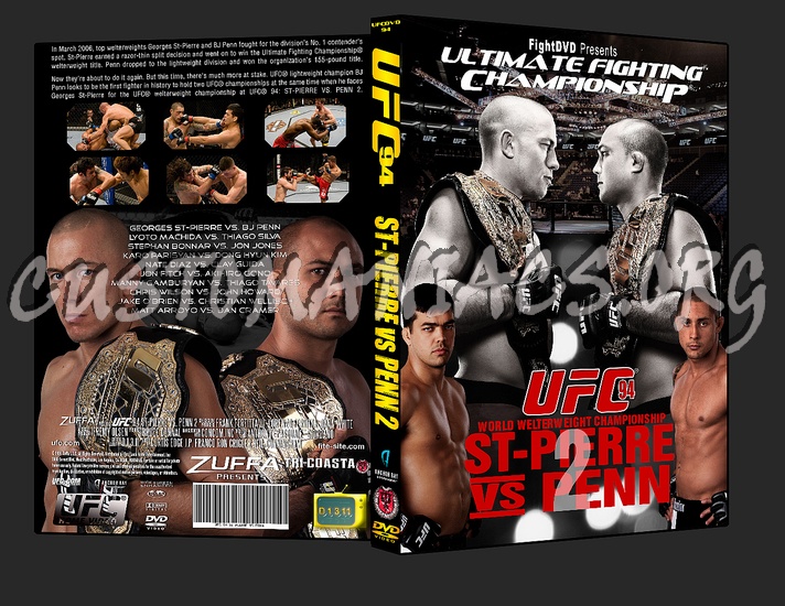 UFC 94 St-Pierre vs. Penn 2 dvd cover