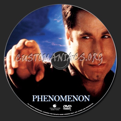 Phenomenon dvd label