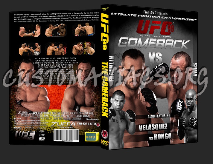 UFC 99 The Comeback dvd cover