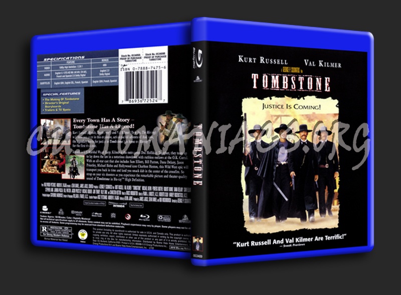 Tombstone blu-ray cover