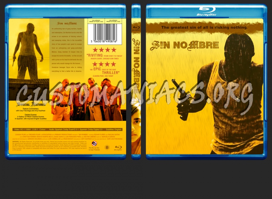 Sin Nombre - Without Name blu-ray cover