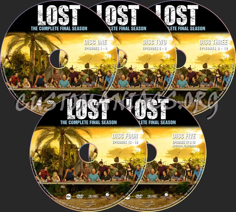Lost Season 6 - Last Supper Edition dvd label