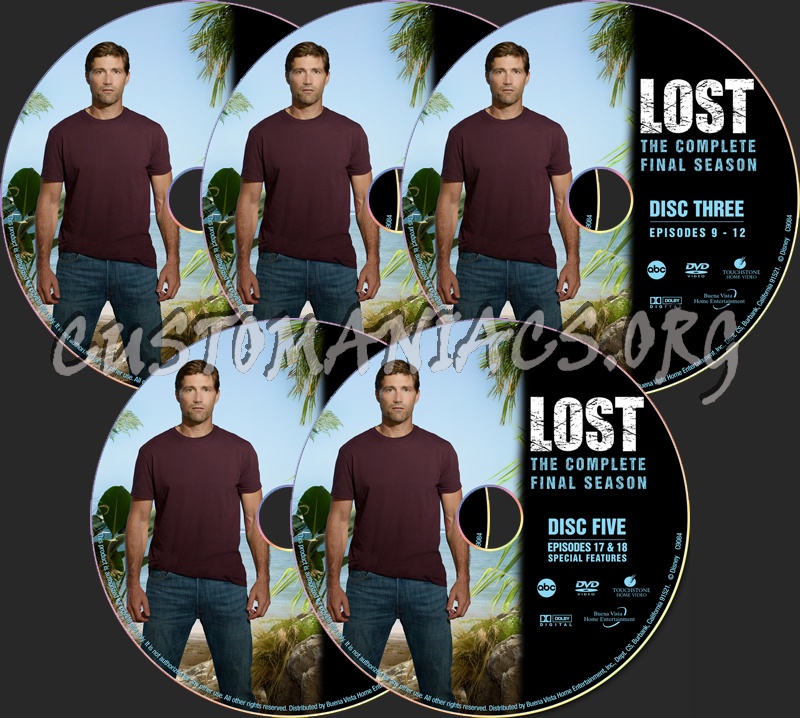 Lost Season 6 - Jack Shephard Edition dvd label