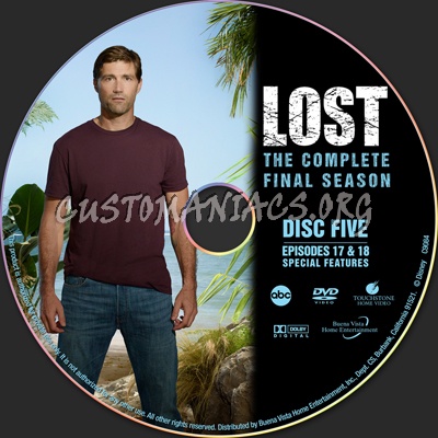 Lost Season 6 - Jack Shephard Edition dvd label